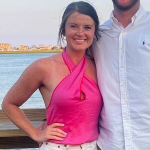 Pink Halter Neck Bodysuit